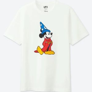 UNIQLO Sorcerer Mickey T-shirt - White - L